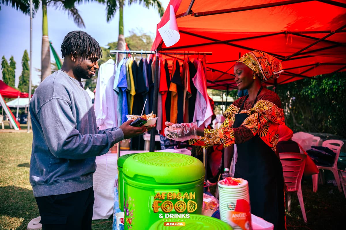African Food & Drinks Festival crowd and vendors