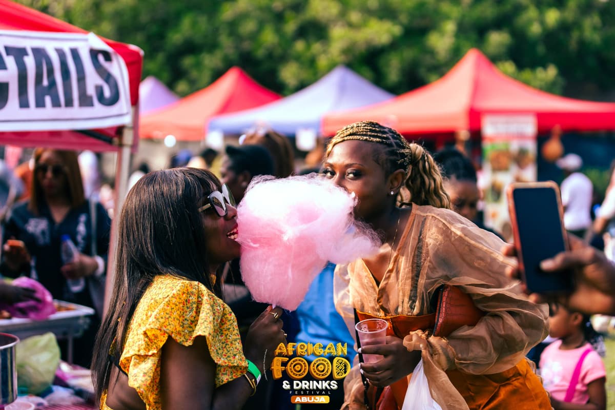African Food & Drinks Festival crowd and vendors
