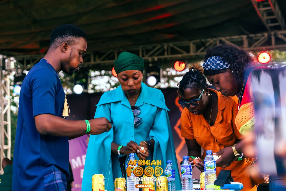 African Food & Drinks Festival crowd and vendors