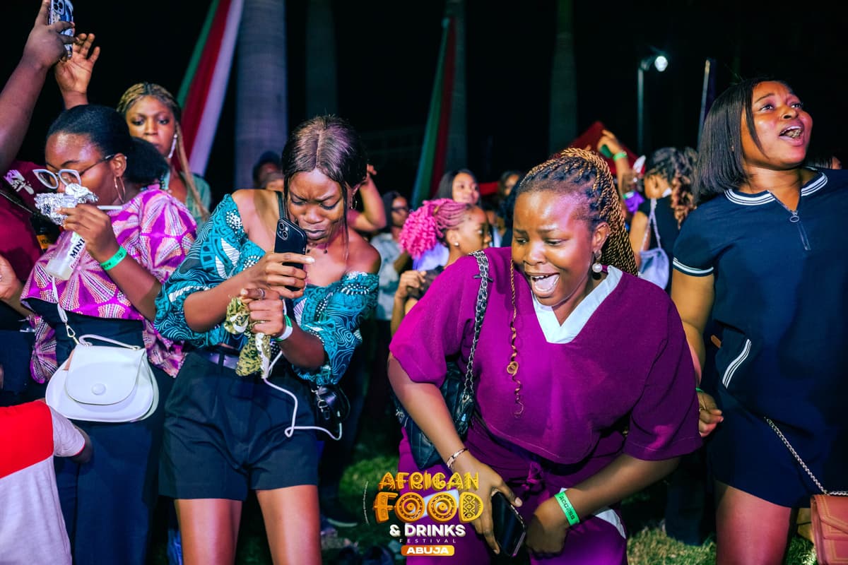 African Food & Drinks Festival crowd and vendors